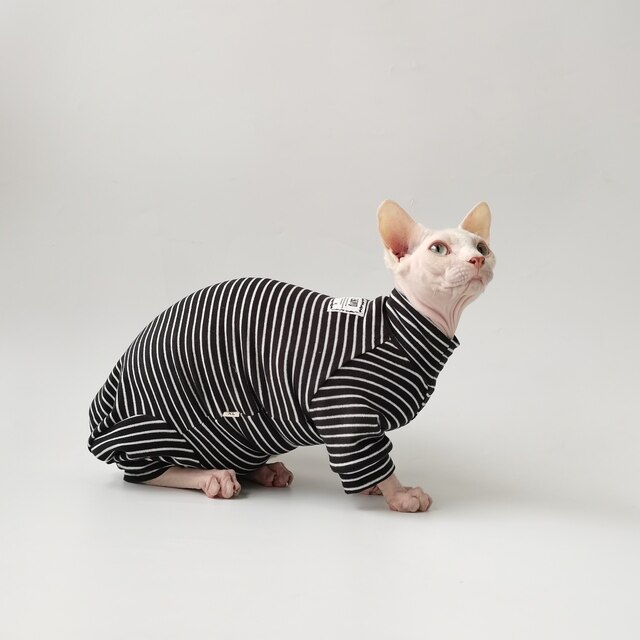 Sphynx Cat Sweater Elegant Warm Hairless Cat Clothing Comfort Winter Dress  Devon